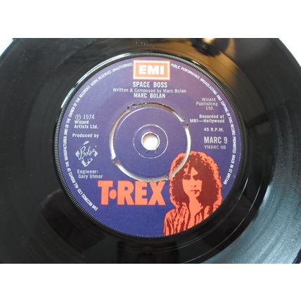 7". 1974..T REX. ZIP GUN BOOGIE, MARC 9, SPACE BOSS, A1 -B1 , EXCELLENT