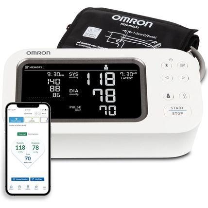 OMRON Platinum Upper Arm Blood Pressure Monitor - Clinically Validated Blood Pre