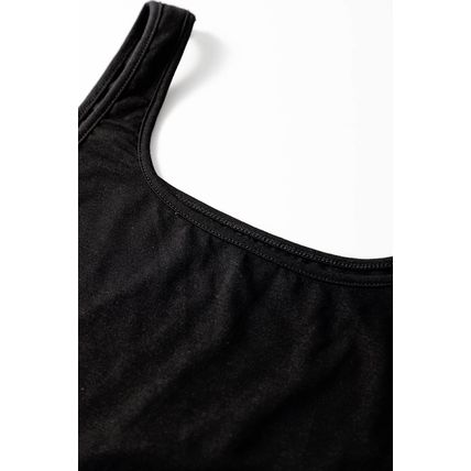 Black Peekaboo Wide Leg Square Neck Sleeveless Jumpsuit
