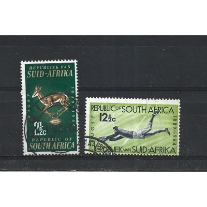 SouthAfrica.75th Anniv of South African Rugby Board set of 2.Fine Used.Aug25a