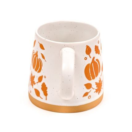 Pumpkin Tapered Stoneware Mug 9 CM Gift Autumn Tableware Boxed Ceramic