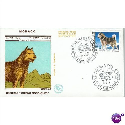 Monaco FDC 1983 - SG 1610 - Exposition Internationale Canine