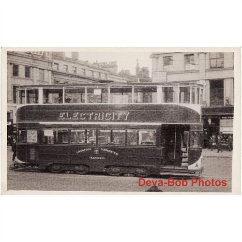 Tram Photo LIVERPOOL Corporation Tramway Priestly Bogie Car Tramcar LCPT