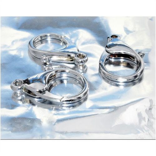 3 No. Chrome Silver Tone Very Large Lobster Clasp Crafts Jewellery Making 2101