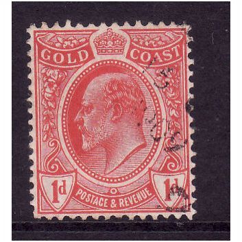 GOLD COAST 1908 SG 69 1d RED FINE USED