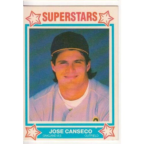 1989 Ralston Purina MSA cereal Superstars Jose Canseco card #12- NM- A’s