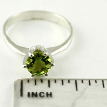 Peridot, 925 Sterling Silver Ladies Ring, SR311