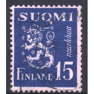Finland 1945 - 15m blue - Rampant Lion - used