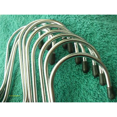 10pc 5" Deep Chrome Plated S-Hooks Display Plant Hanging Home Shop Garage Garden