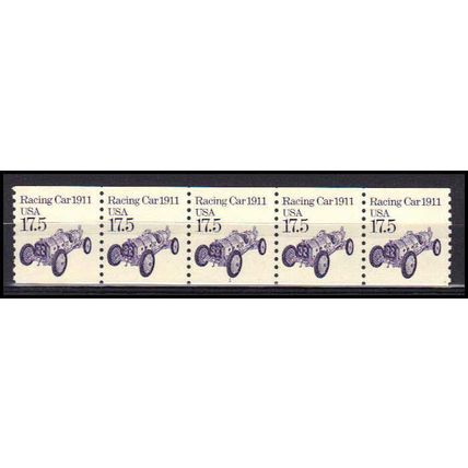 2262 17.5c Race Car Fine MNH Dry Gum PNC 1/5 X0910