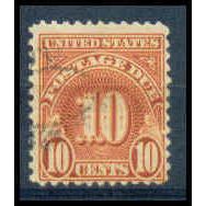 Used J84 10c Postage Due Average Plus WA1424