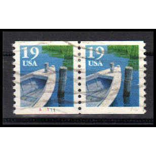 Used 2529 19c Fishing Boat Very Fine CNP Left A1111 PA1277