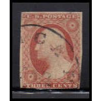 Used 11A 3c George Washington 3+ Margins 3 Line Variety K0145