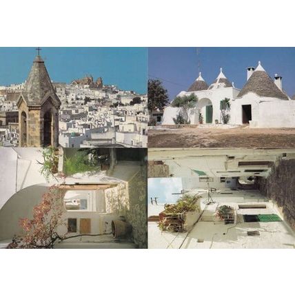 Houses In Ostuni 4x Italy Postcard s