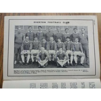 1968 FA Cup Semi Final Programme & Ticket – Everton vs Leeds Utd