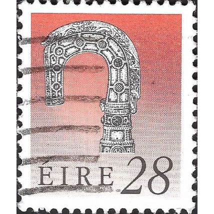 EIRE, Bishop's Crosier of Lismore, c. 1100, red 1990, 28p