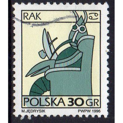 Poland 1996 Signs of the Zodiac - Cancer 30Gr Used