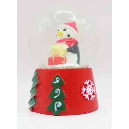Miniature Penguin Snowglobe 6 CM Christmas Festive Decoration Gift Christ Love