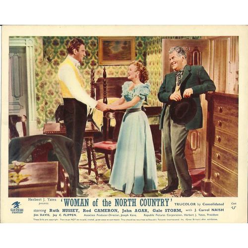 WOMAN OF THE NORTH COUNTRY Ruth Hussey, Rod Cameron 1952 F-O-H Stills Set (8)