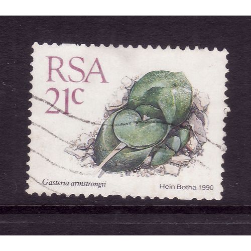 SOUTH AFRICA 1990 SUCCULENTS 21c GASTERIA ARMSTRONGI SG660a FINE USED