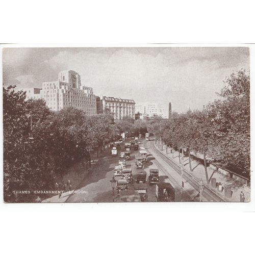 Thames Embankment London Postcard TE6
