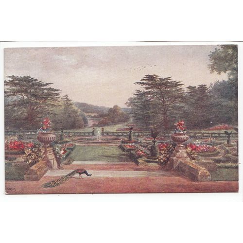 Terrace Walk Warwick Castle W W Quatremain Art Postcard 848