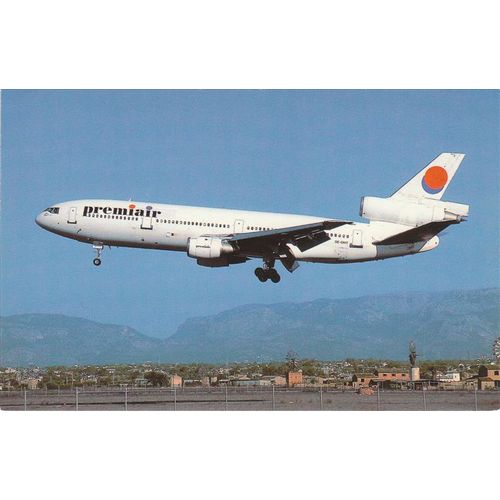 Premiair Douglas DC10 10 Aircraft Postcard (A20057)