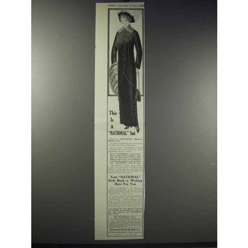 1913 National Cloak & Suit Co. Ad - This Suit