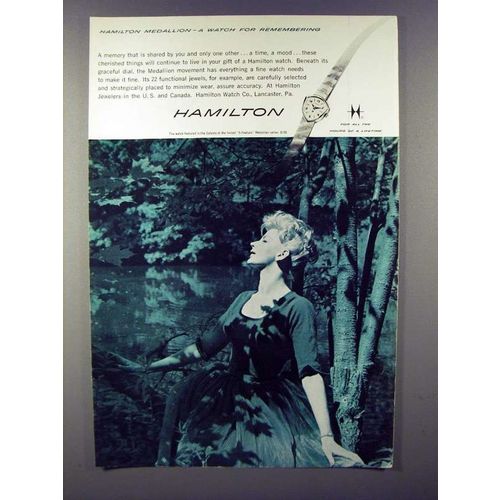 1960 Hamilton Celesta Watch Ad - Medallion