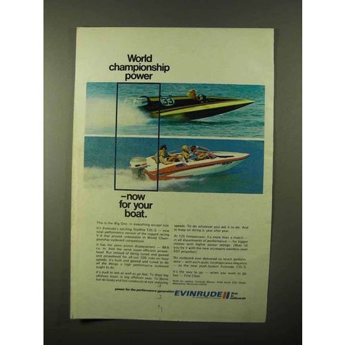 1971 Evinrude Starflite 125-S Outboard Motor Ad