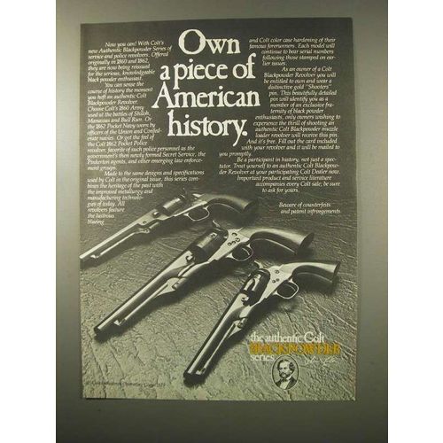 1979 Colt Revolver Ad - 1860 Army, 1862 Pocket Navy +