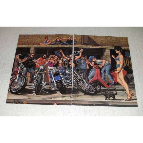 1986 David Mann Illustration - Walking the Dog