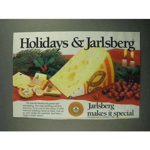 1987 Jarlsberg Cheese Ad - Holidays & Jarlsberg