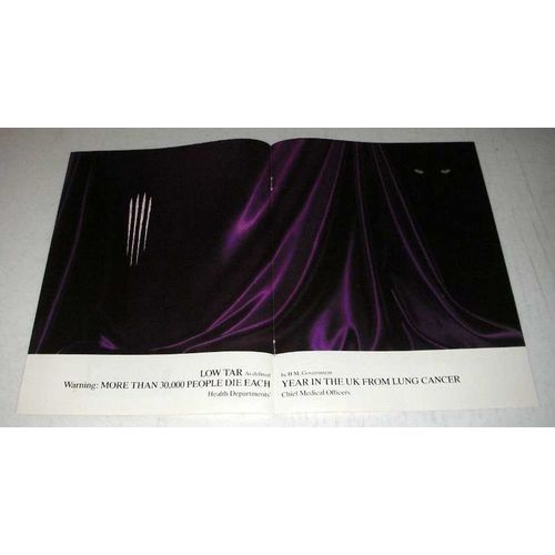 1987 Silk Cut Cigarette Ad - Low Tar