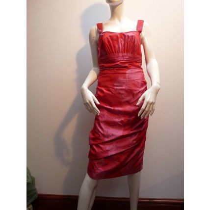 LINEA RAFFAELLI RED DRESS & BOLERO WEDDING / RACES / PARTY UK 10 £630 BNWT