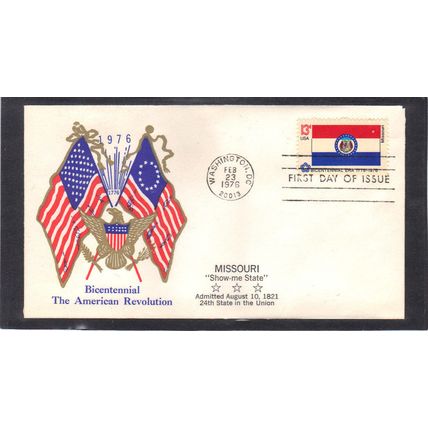 FDC Boerger Cachets 1656 13c Missouri (Cachet-U/A) CV00711