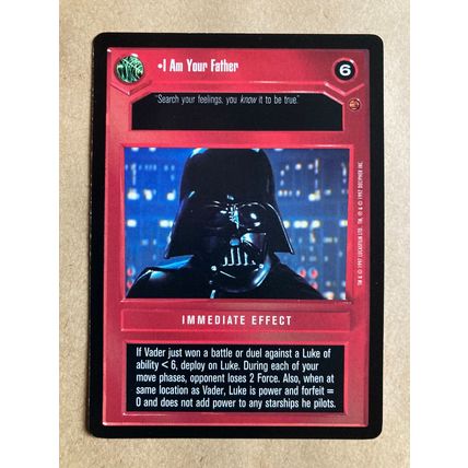 Star Wars CCG: Cloud City Limited # I Am Your Father (A) dark 1997 decipher