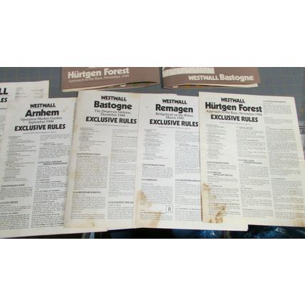 WESTWALL FOUR BATTLES TO GERMANY Plastic Tray pack SPI Avalon Hill 1975
