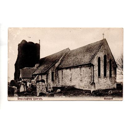 NICE PRINTED POSTCARD OF DONNINGTON CHURCH SUSSEX (3922)