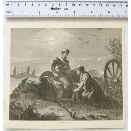 Vintage engraving: A Sister of Mercy