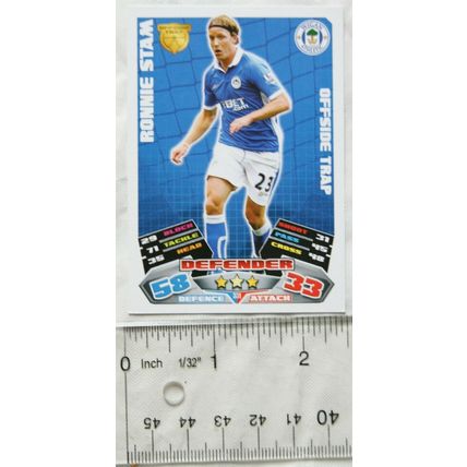 2011/12 Topps Match Attax Trading Card - Ronnie Stam, Wigan Athletic