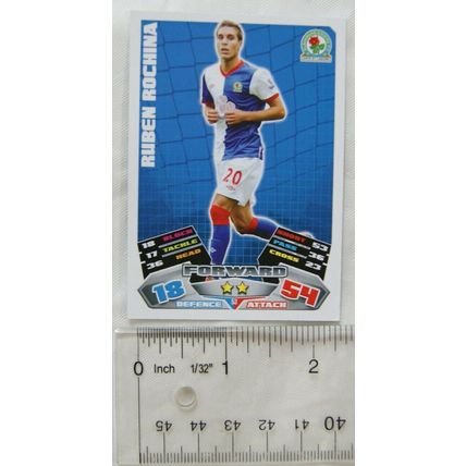 2011/12 Topps Match Attax Trading Card - Ruben Rochina, Blackburn Rovers