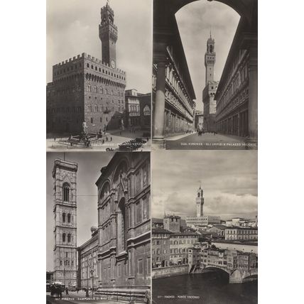 Firenze Palazzo Vecchio Italy 4x Real Photo Postcard s