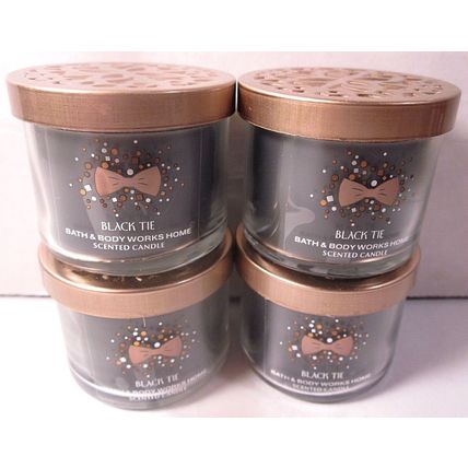 4 mini candles Bath & Body Works mini 1.3 oz Candle Black Tie