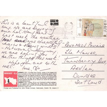 Postcard Portelet Bay, Jersey, Channel Islands. John Hinde Original