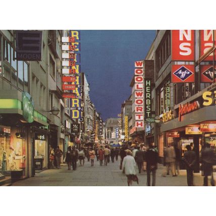 Woolworths in Koln Germany Rare 1980s Postcard