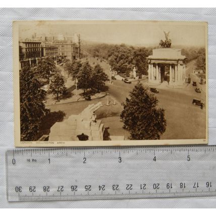vintage Postcard London, Wellington Arch
