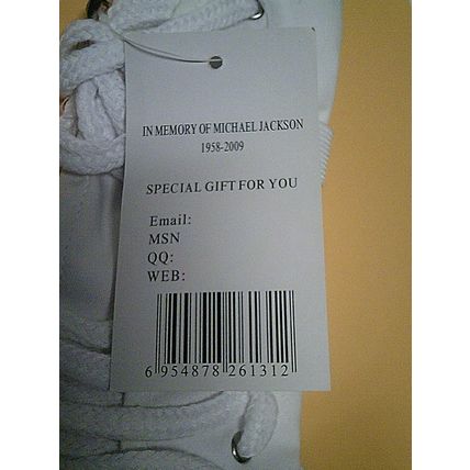Michael Jackson inspired wrist band white NEW