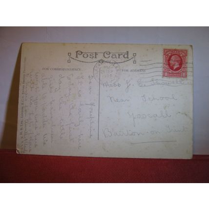 CINDERELLA'S COACH, BLACKPOOL ILLUMINATIONS, used postcard Valentine 1934 pm #