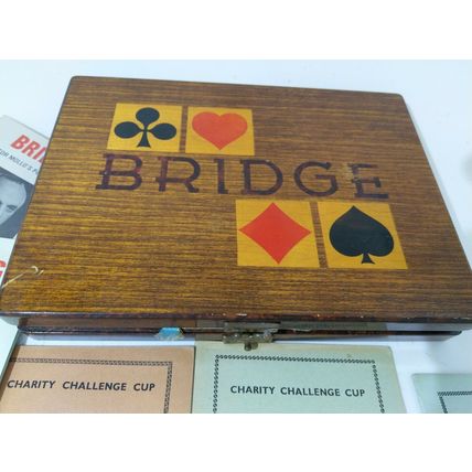 60's book of hands victor mollo's pocket guide bridge folk art case box auction